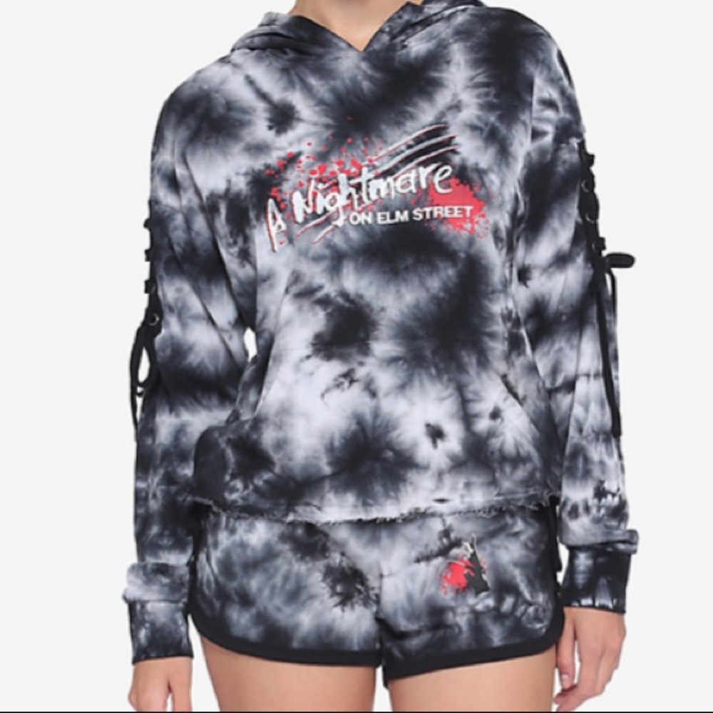 A Nightmare On Elm Street Lace-Up Girls Soft Shorts Hot Topic
